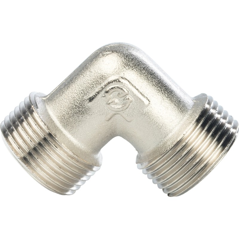 Угольник Stout SFT-0010-000034 3/4 дюйма никелированный с наружной резьбой