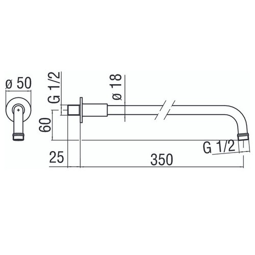 Кронштейн душевой Nobili AD138/4CR