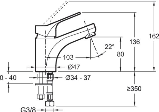 Смеситель для раковины Jacob Delafon Brive E75762-CP