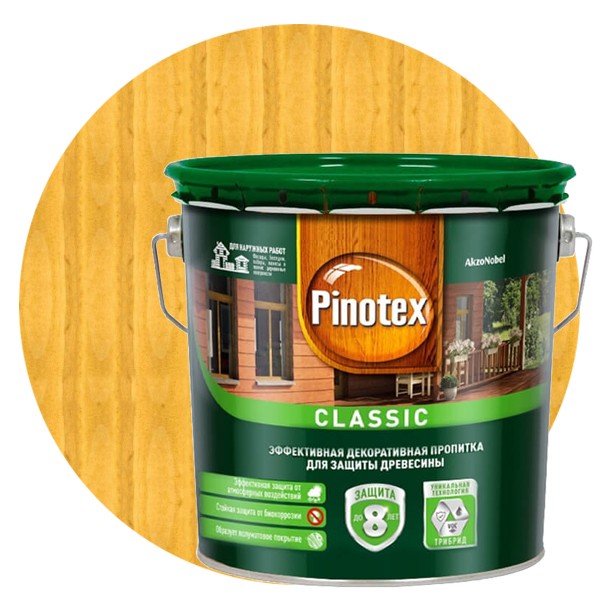 Пропитка для древесины Pinotex Classic Сосна 2,7 л