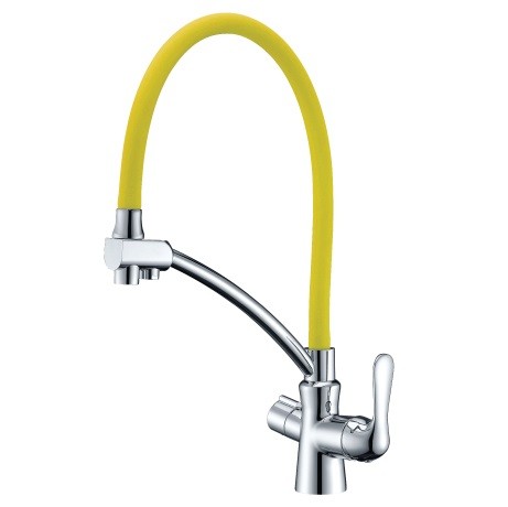 Смеситель для кухни Lemark Comfort LM3070C-Yellow