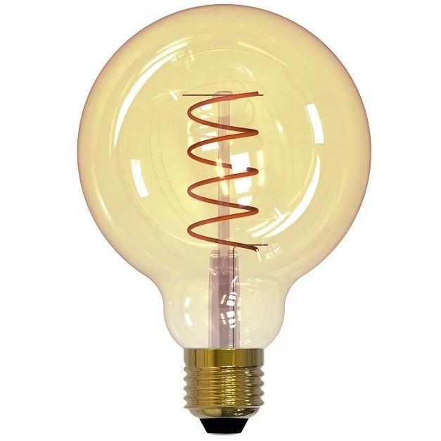 Лампа светодиодная Uniel Vintage LED-G95-4W/Golden/E27/CW GLV21GO