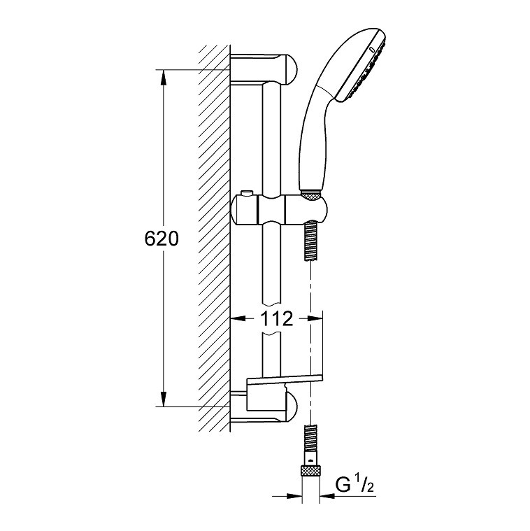 Душевой гарнитур Grohe New Tempesta 27600000