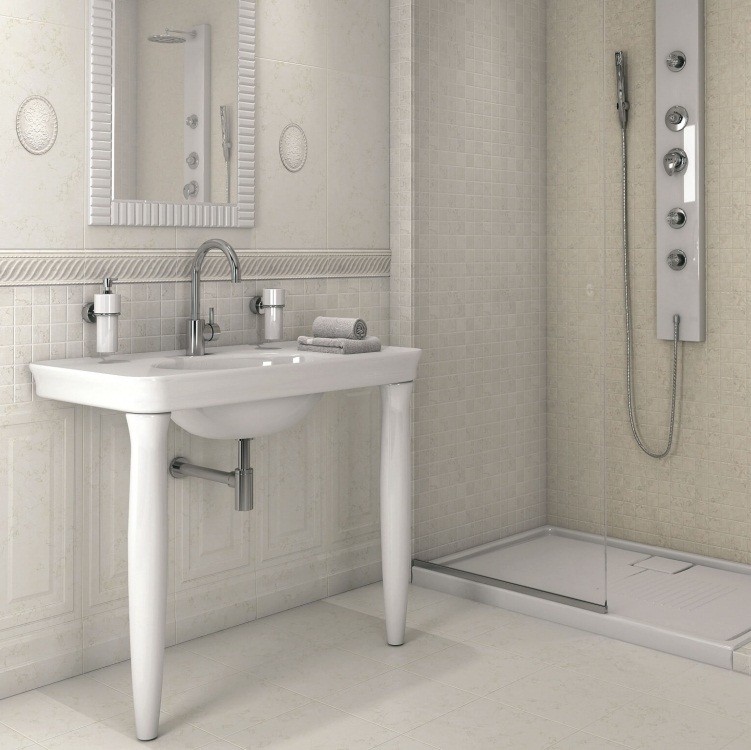 Плитка керамическая Kerama Marazzi 11080TR Белгравия панель обрезная светлая 600х300 мм