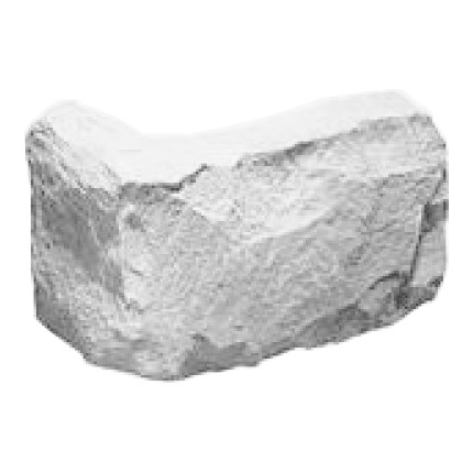 Угловой элемент KR Professional Грубый скол 04022 белый