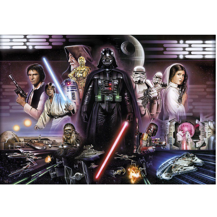 Фотообои бумажные Komar Star Wars Darth Vader Collage 8-482 3,68х2,54 м