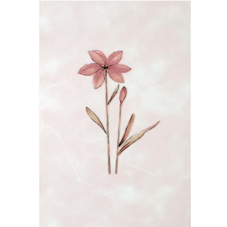 Плитка керамическая НЗКМ Валентино Цветы розовая 300x200 мм