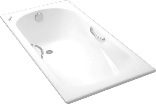 Ванна чугунная Maroni Colombo 160x75 см с ручками LJ-1-1603S и ножками