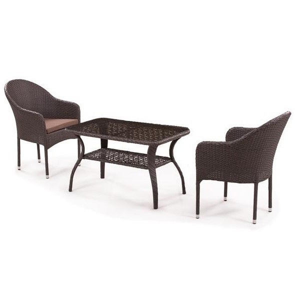 Комплект мебели Афина-Мебель Джина ST20B-S20B-1-2PCS коричневый