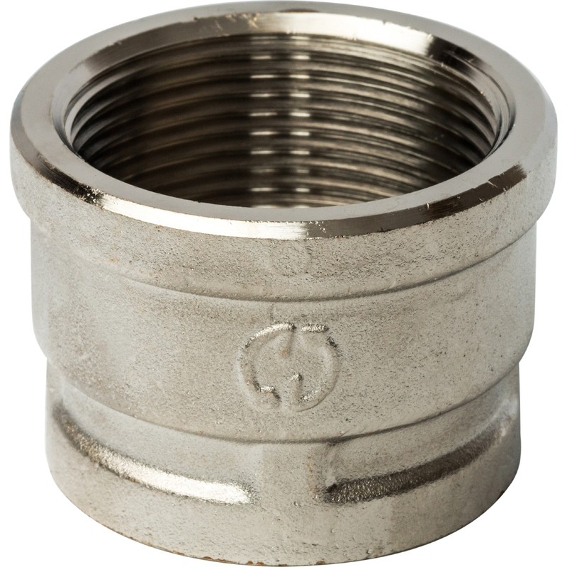 Муфта переходная Stout SFT-0006-001121 1 1/2х1 дюйм никелированная с внутренней резьбой