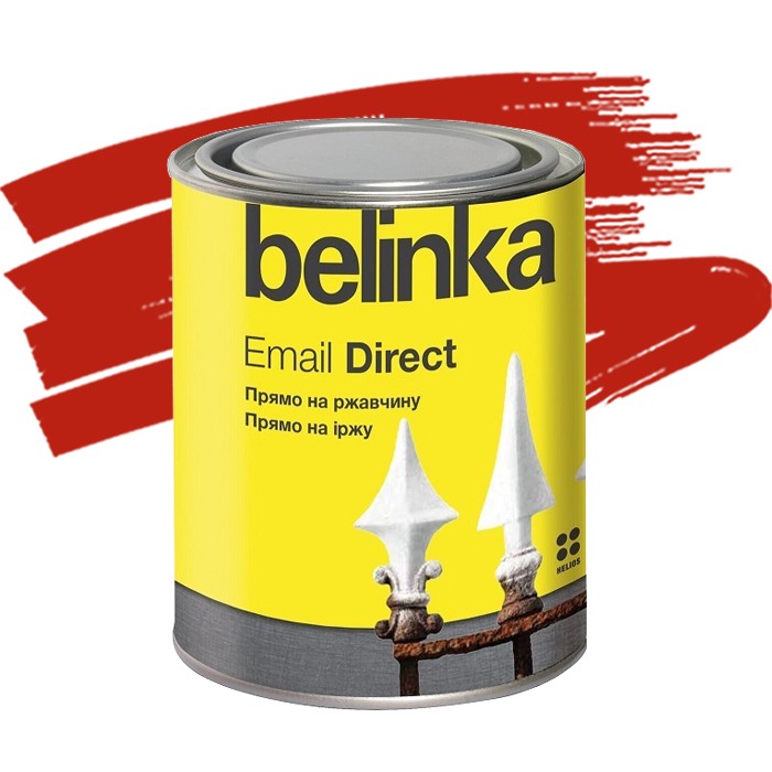 Эмаль антикоррозионная по ржавчине Belinka Email Direct красная 0,75 л