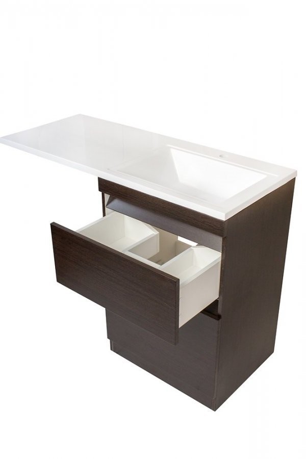 Тумба с раковиной Style Line Даллас 120 R Люкс Plus венге