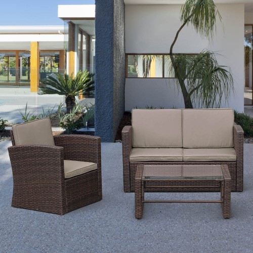 Комплект мебели Афина-Мебель AFM-4020B Brown коричневый