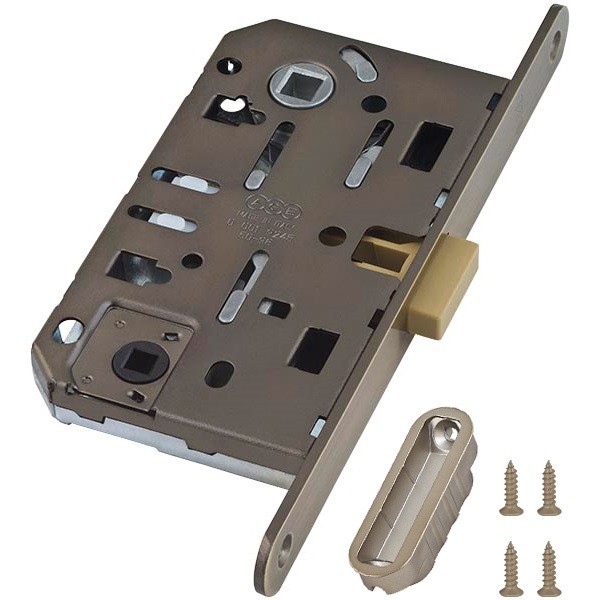 Замок межкомнатный AGB Mediana Polaris WC B06102 античная бронза