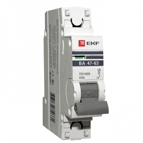 Автоматический выключатель EKF Proxima ВА 47-63 1P 4,5 кА 10А С