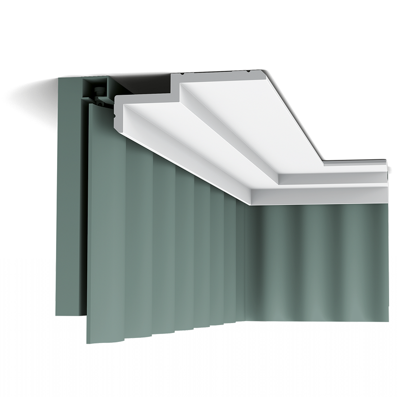 Карниз потолочный полиуретановый Orac Decor Luxxus C391 Steps 2000х160х60 мм