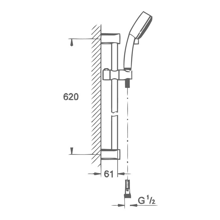 Гарнитур душевой Grohe New Tempesta Cosmopolitan 27578000