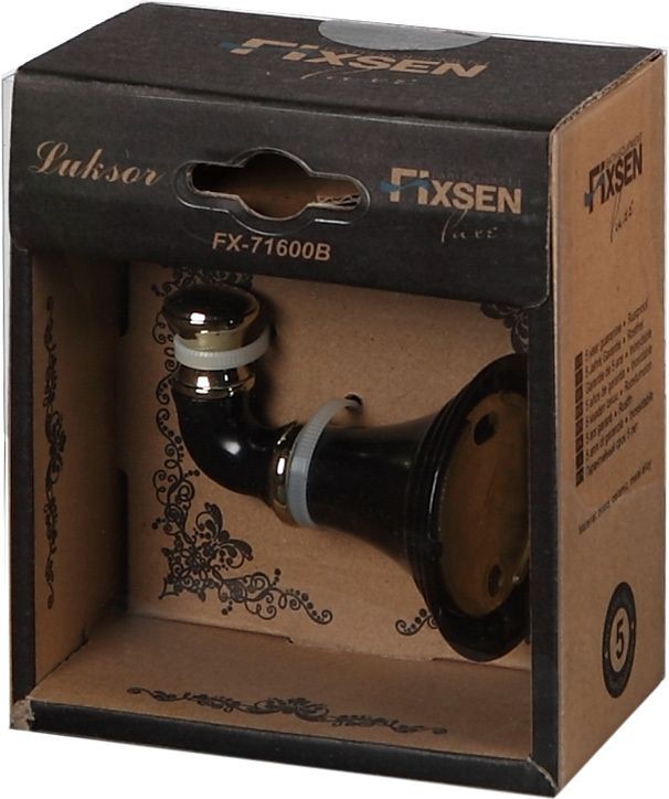 Крючок для ванной Fixsen Luksor FX-71605B одинарный  