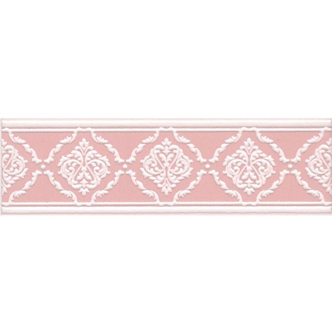Бордюр керамический Kerama Marazzi STG/C562/6306 Петергоф розовый 250х77 мм