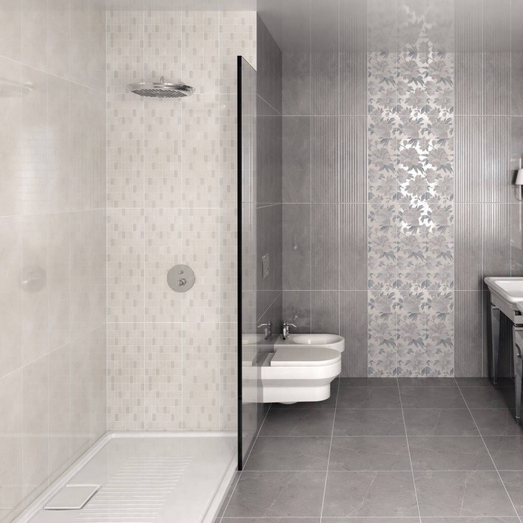 Плитка керамическая Kerama Marazzi 12095R Низида светло-серая обрезная 750х250 мм