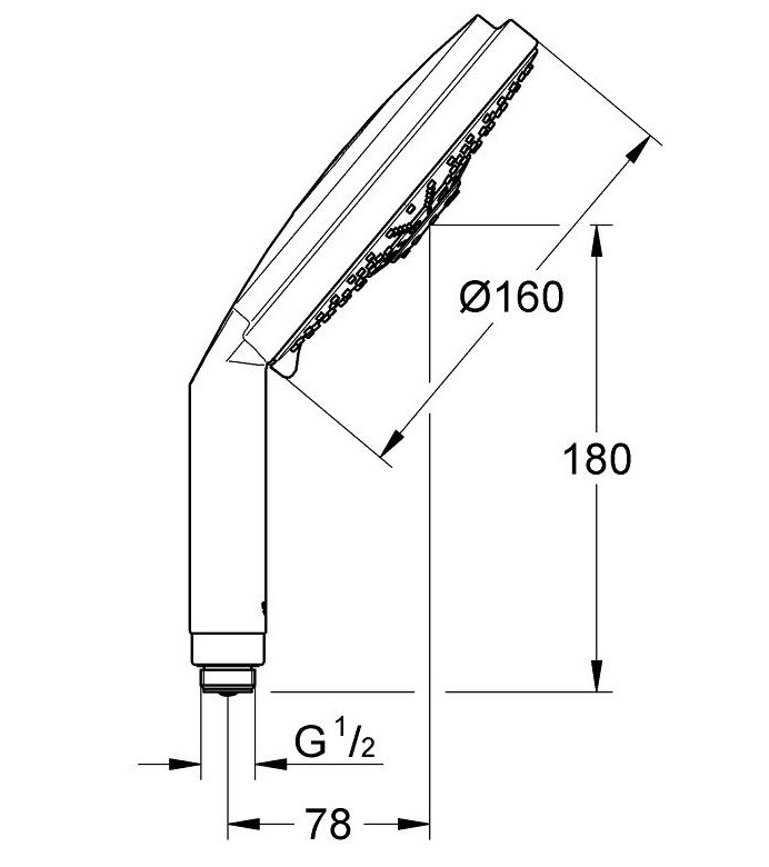 Ручной душ Grohe Rainshower Cosmopolitan 28756000