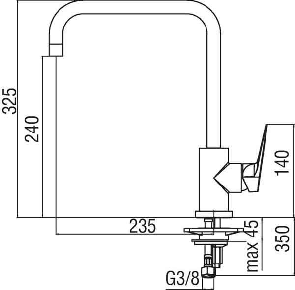 Смеситель для кухни Nobili Sky SY97134CR