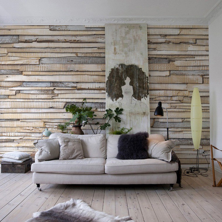 Фотообои бумажные Komar Whitewashed Wood 8-920 3,68х2,54 м