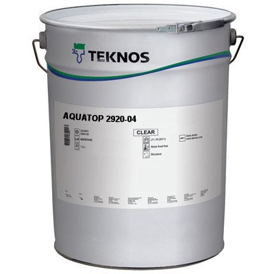 Лак алкидо-акриловый Teknos Aquatop 2920-04 база Т полуглянцевый бесцветный 18 л