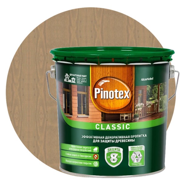 Пропитка для древесины Pinotex Classic Дуб 2,7 л