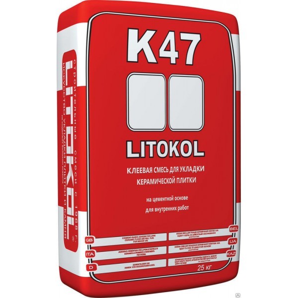 Клей для плитки Litokol Litoplus K47 25 кг