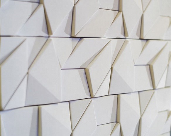 Дизайнерская 3D панель из гипса Artpole Origami 259x128 мм