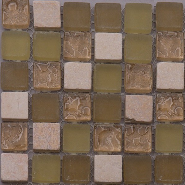 Мозаика из стекла и мрамора Natural Pastel PST-317
