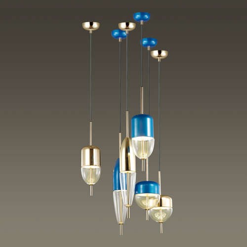 Подвес светодиодный Odeon Light Pamfa 4621/12L синий 12W 220V
