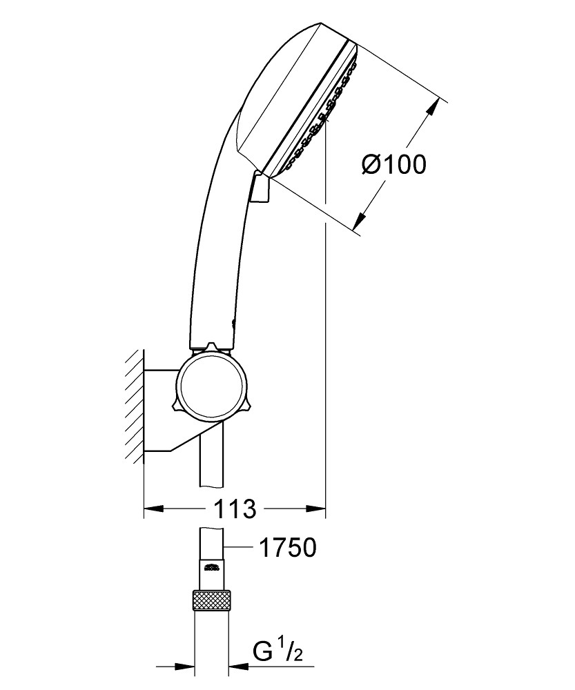 Душевой набор Grohe New Tempesta Cosmopolitan 27584002