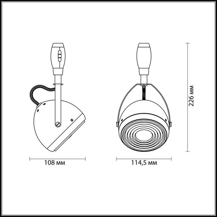 Светильник трековый Odeon Light Graffito 3803/1 серый GU10 50W