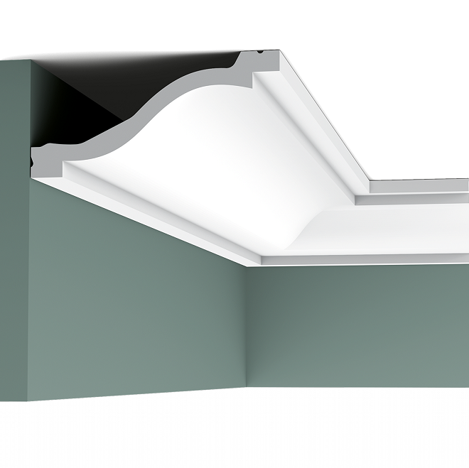 Карниз потолочный полиуретановый Orac Decor Luxxus C331F 2000х135х64 мм