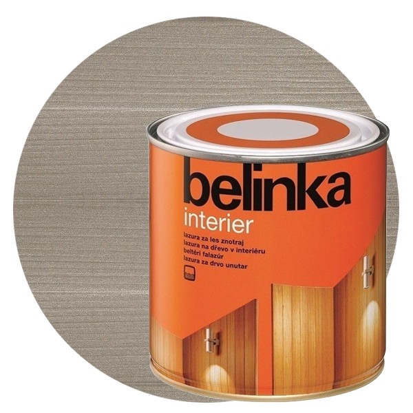 Пропитка для древесины Belinka Interier № 76 Серебристый 0,75 л