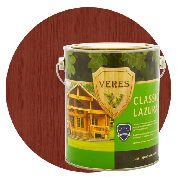 Пропитка для древесины Veres Classic Lazura № 7 Махагон 10 л