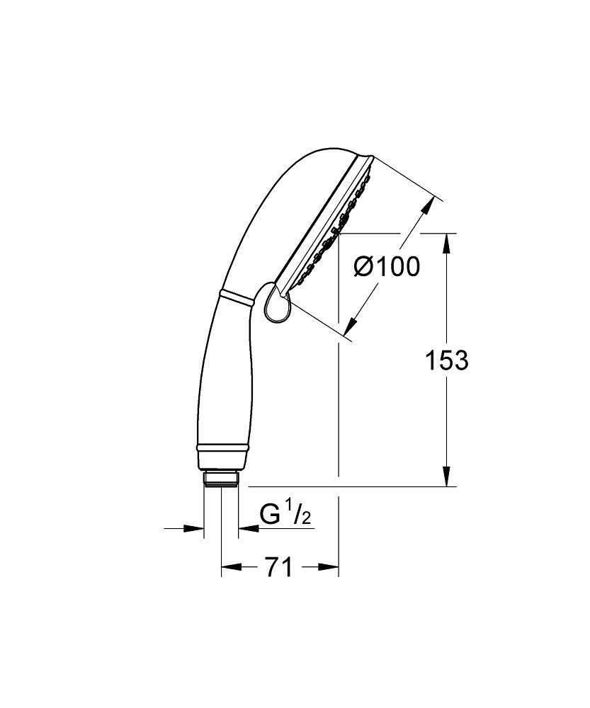 Ручной душ Grohe New Tempesta Rustic 100 26085001