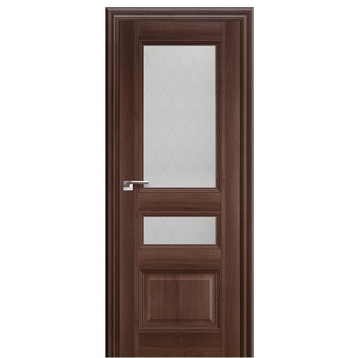 Дверное полотно Profil Doors 68Х экошпон Орех Сиена со стеклом Ромб 2000х800 мм