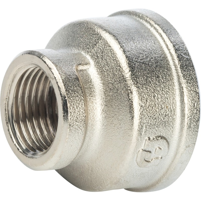 Муфта переходная Stout SFT-0006-000112 1х1/2 дюйма никелированная с внутренней резьбой