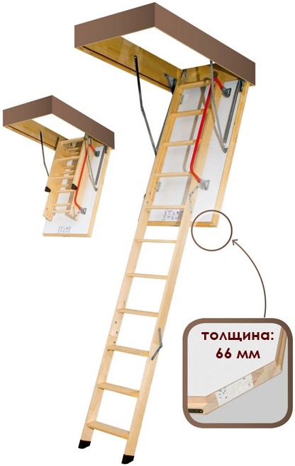 Чердачная лестница Fakro LTK Energy Termo 700х1000х2800 мм