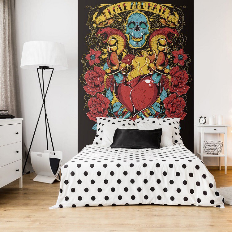 Фотообои виниловые на флизелиновой основе Decocode Романтик рок 21-0412-AR 2х2,8 м