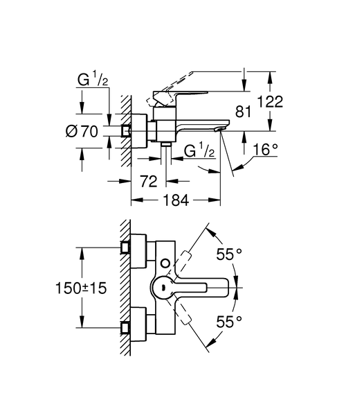Смеситель для ванны Grohe Lineare New 33849001