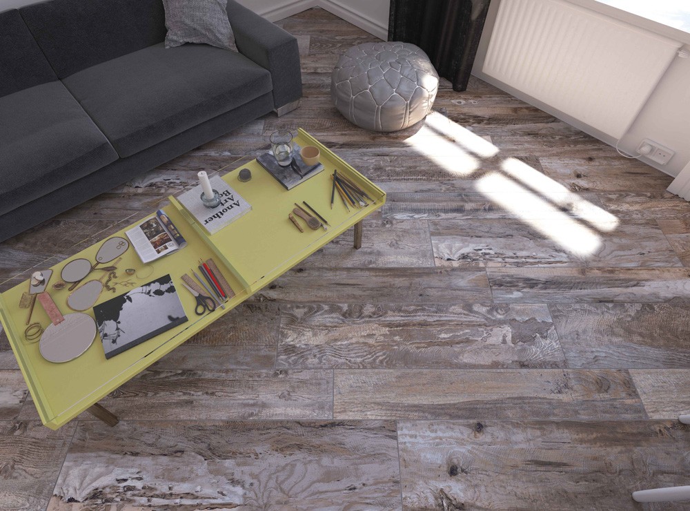 Керамогранит Estima Spanish Wood SP03 неполированный 1200х194 мм 