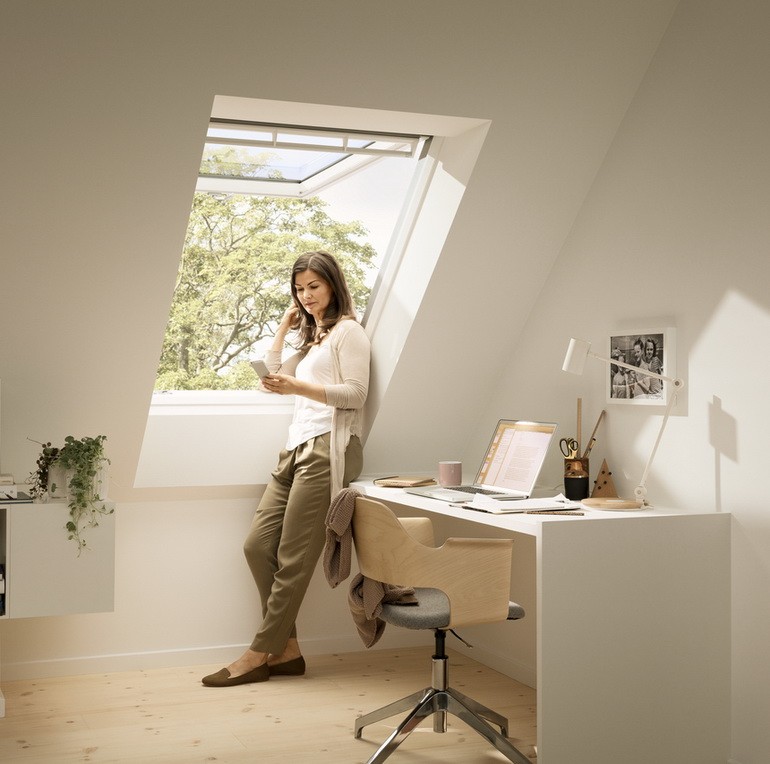 Окно мансардное Velux Premium GPU 0070 Панорама (PK08) 940x1400 мм белое полиуретан