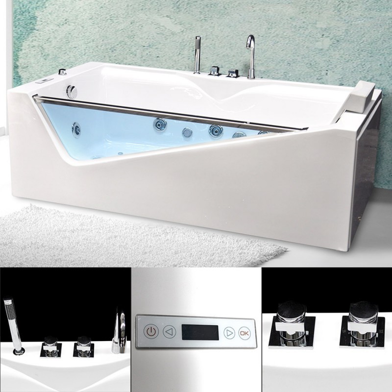 Ванна акриловая с гидромасажем Grossman GR-18090/1 180х90 см