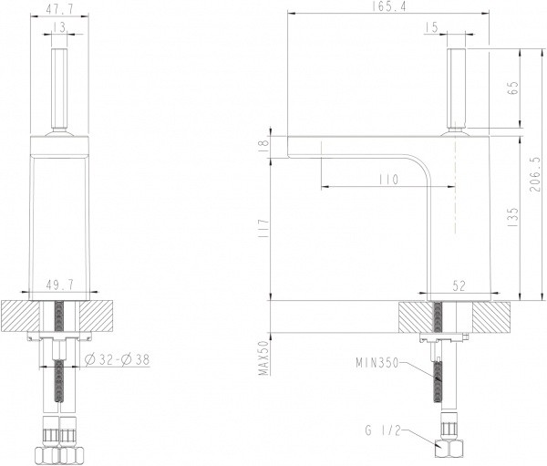 Смеситель для кухни Bravat Spring F179113C