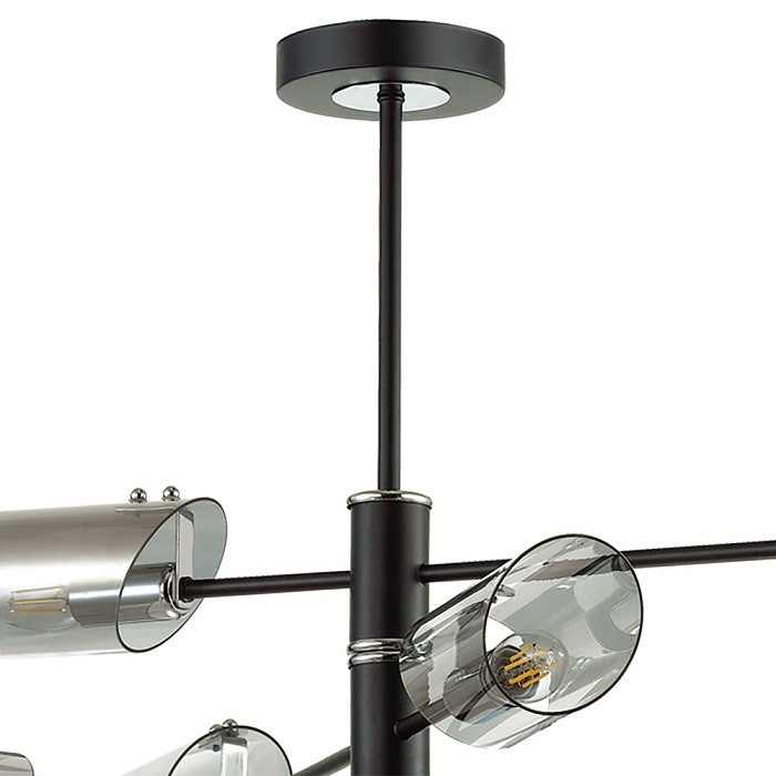 Люстра потолочная Lumion Nolan 4402/6C хром/черная E14 6х40W 220V