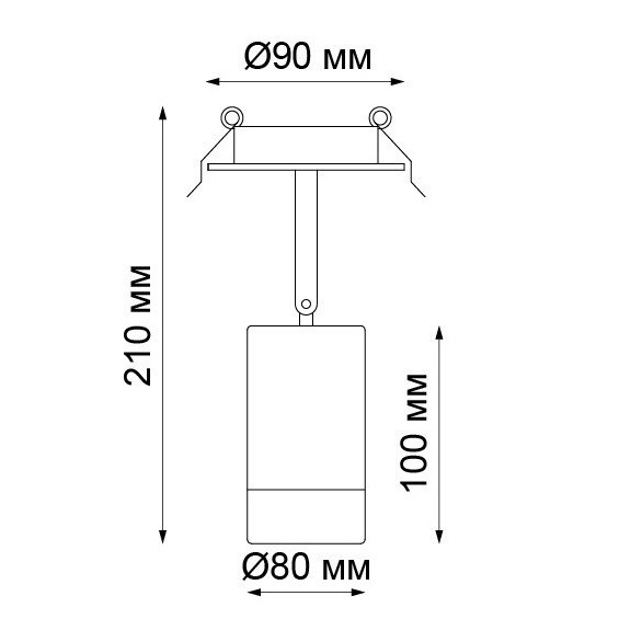 Светильник встраиваемый светодиодный Novotech Arum 357906 NT19 119 хром 9W 160-265V